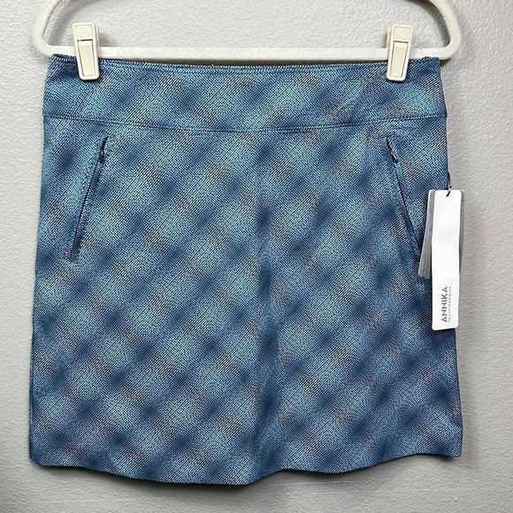 Cutter & Buck Pants - NWT Annika Skort Cutter & Buck Gray Teal Golf Tennis Pickle Ball Skirt Skort 8